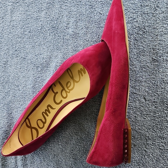 Sam Edelman Women's Pink Suede Flats - Picture 3 of 3